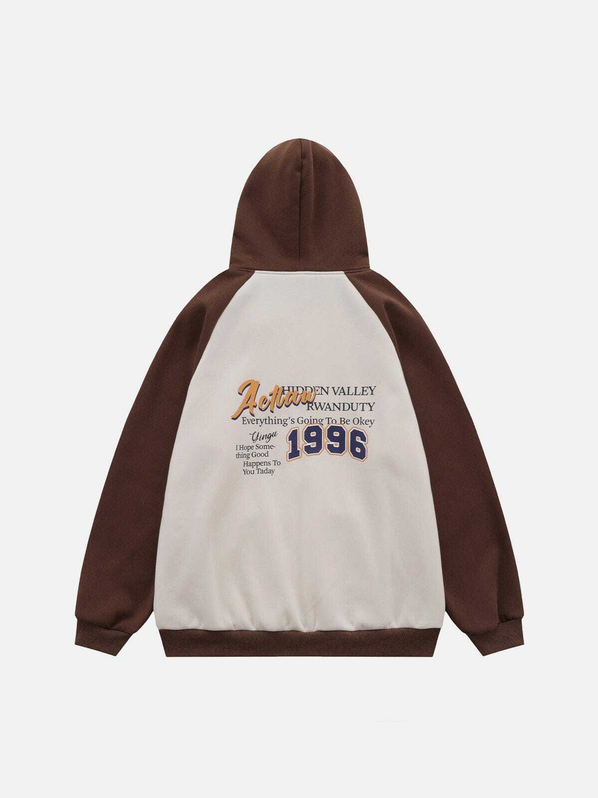 1996 Y2K Splicing Hoodie - Retro 90s Grunge Outfit for Summer Parties & Casual Wear