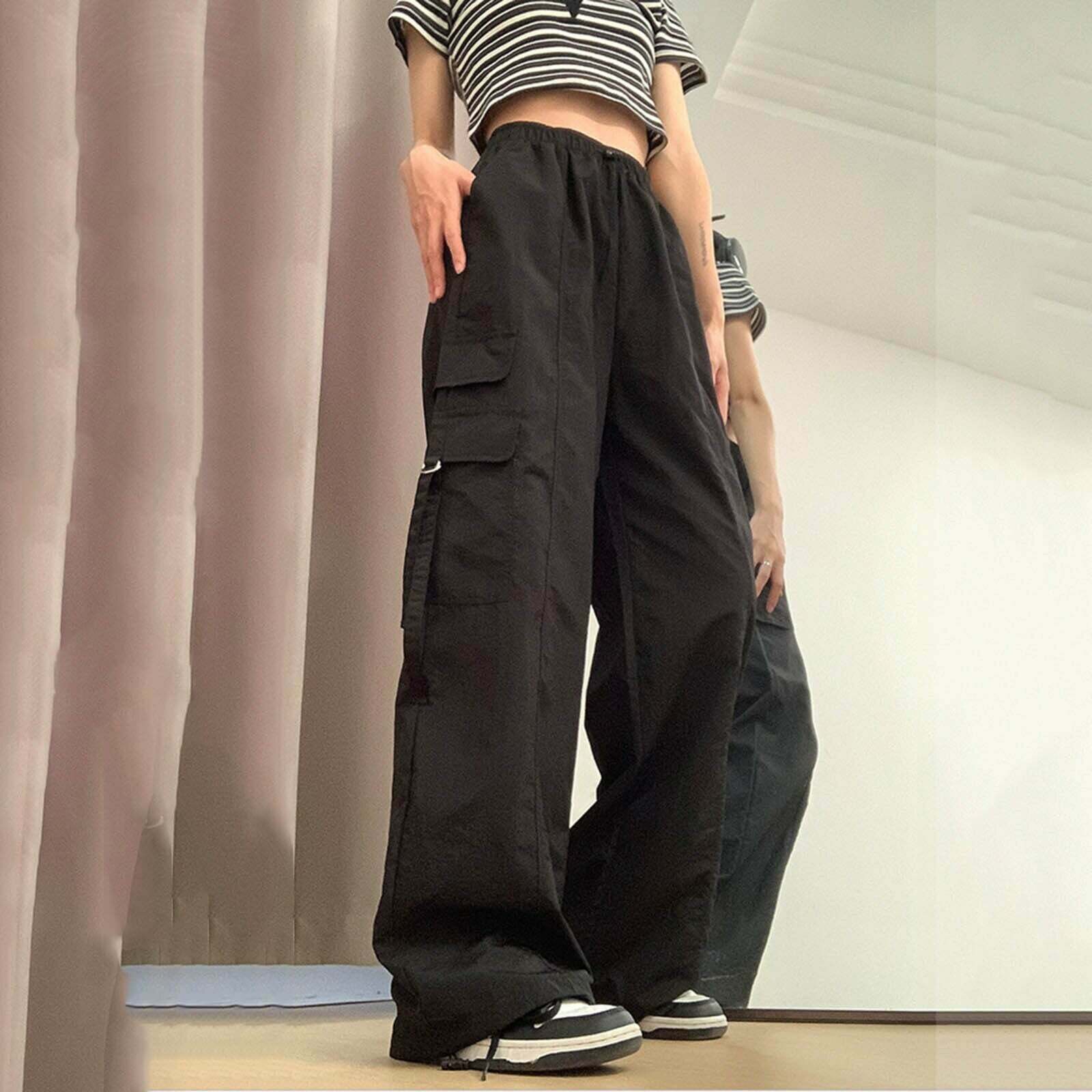 2024 Y2K Streetwear Oversized Low Waist Joggers - Grunge Aesthetic & Comfy Style