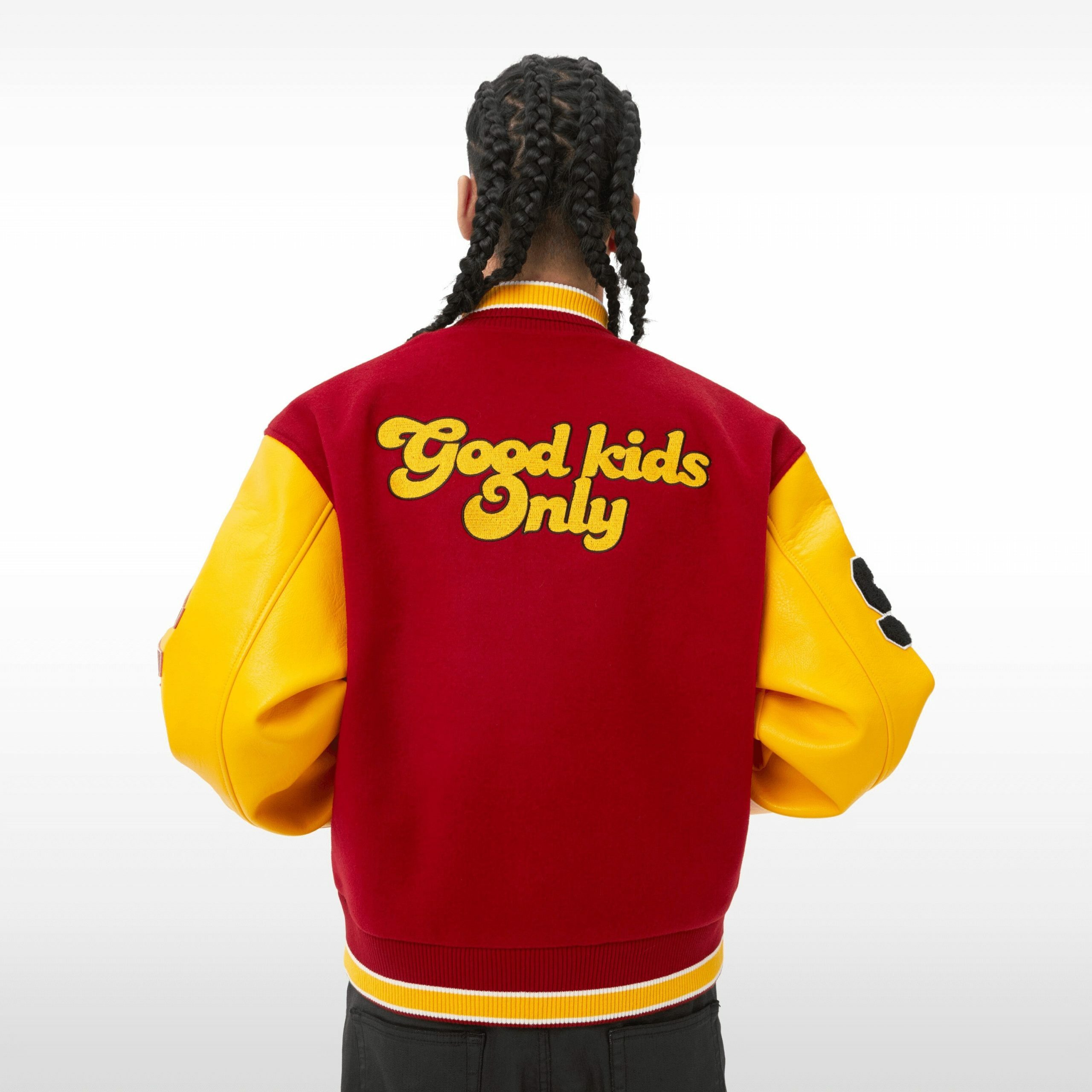 AFGK Red Varsity Jacket - Y2K Grunge Style for Summer, Retro 90s Party & Club Outfits