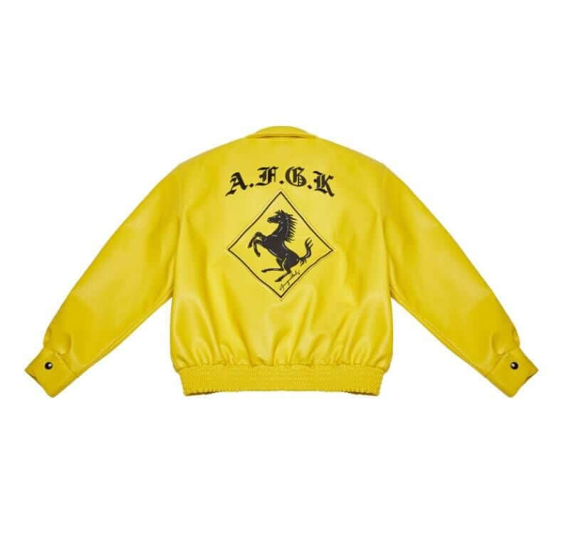 AFGK Yellow Y2K Grunge Jacket - Retro 90s Summer Outfit for Y2K Party & Club Vibes