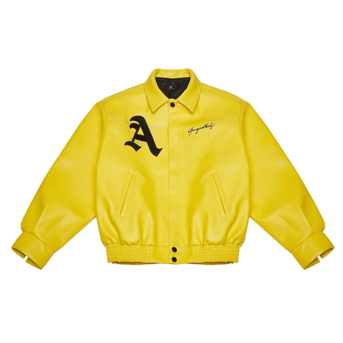 AFGK Yellow Y2K Grunge Jacket - Retro 90s Summer Outfit for Y2K Party & Club Vibes