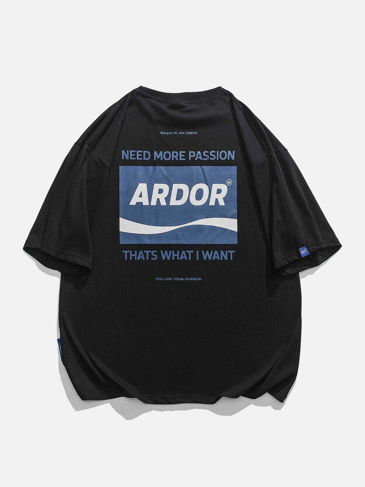 ARDOR Y2K Print Tee - Retro 90s Grunge Top for Summer Outfits & Party Vibes