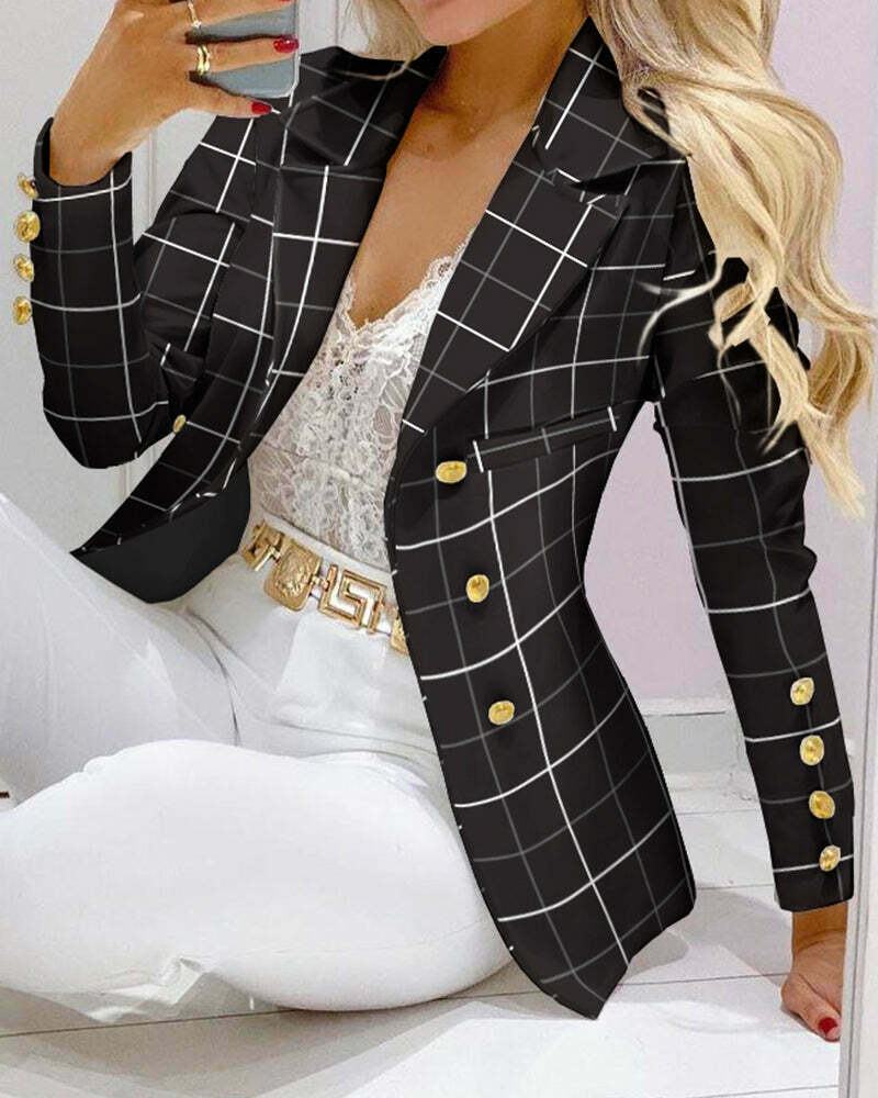 Chic Y2K Blazer with Coquette Aesthetic - Perfect for Grunge, Preppy, and Vintage Styles