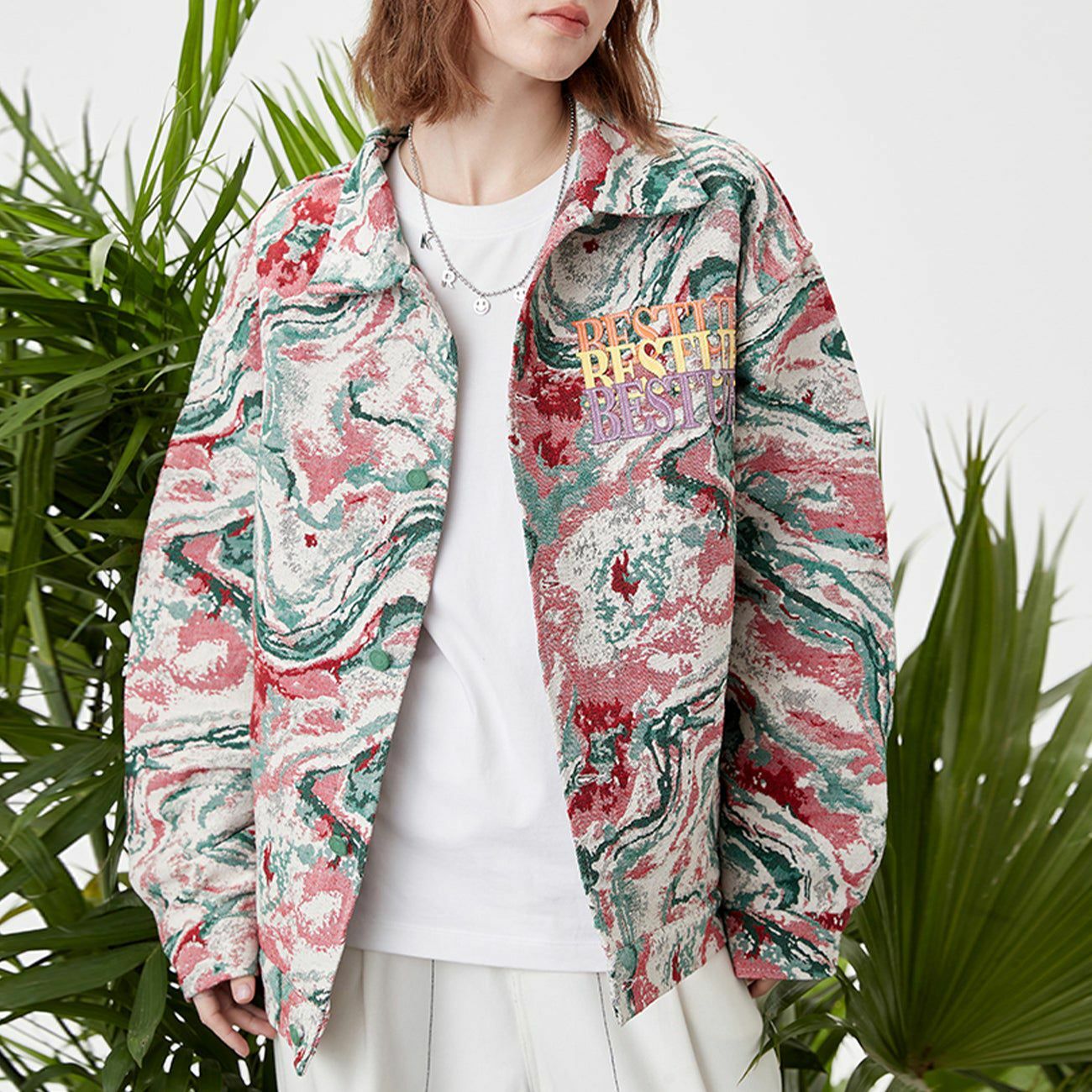 Colorful Embroidery Y2K Jacket - Retro 90s Grunge Style for Summer Parties & Outfits