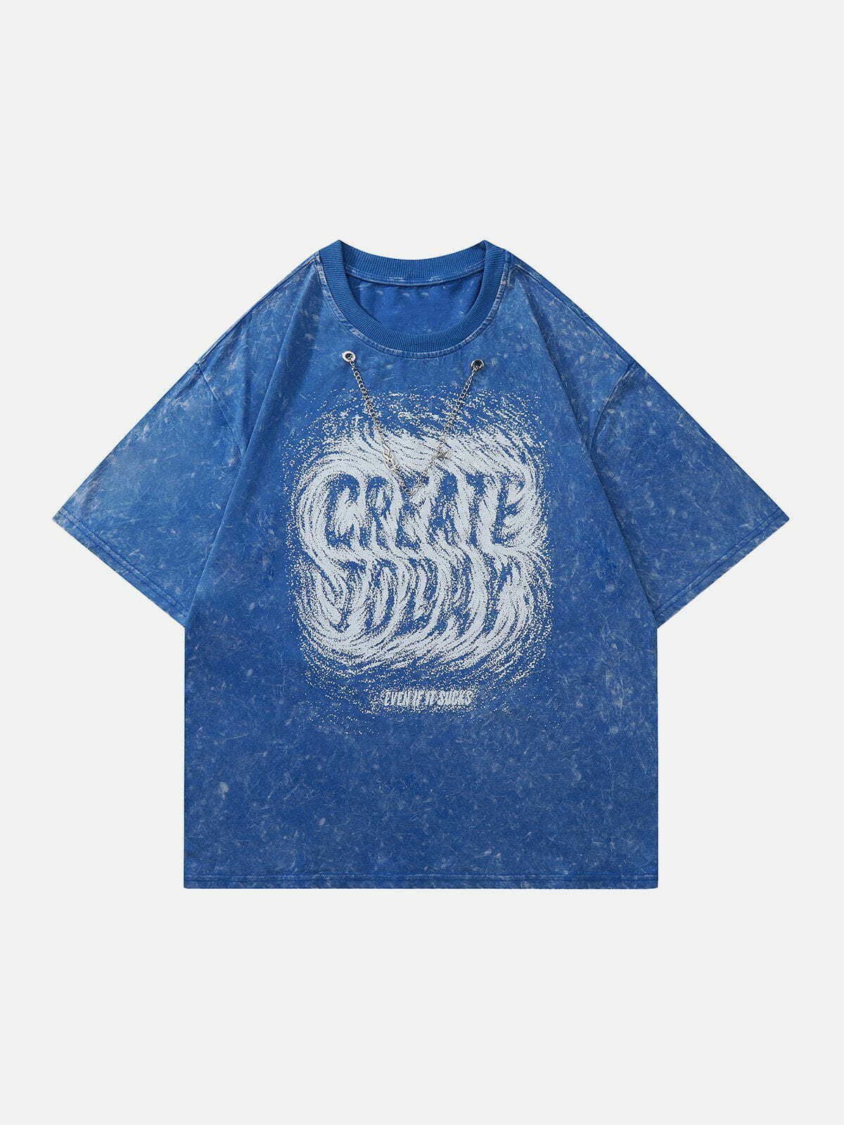 Create Today Y2K Washed Tee: Retro 90s Grunge Summer Outfit with Vintage Vibes