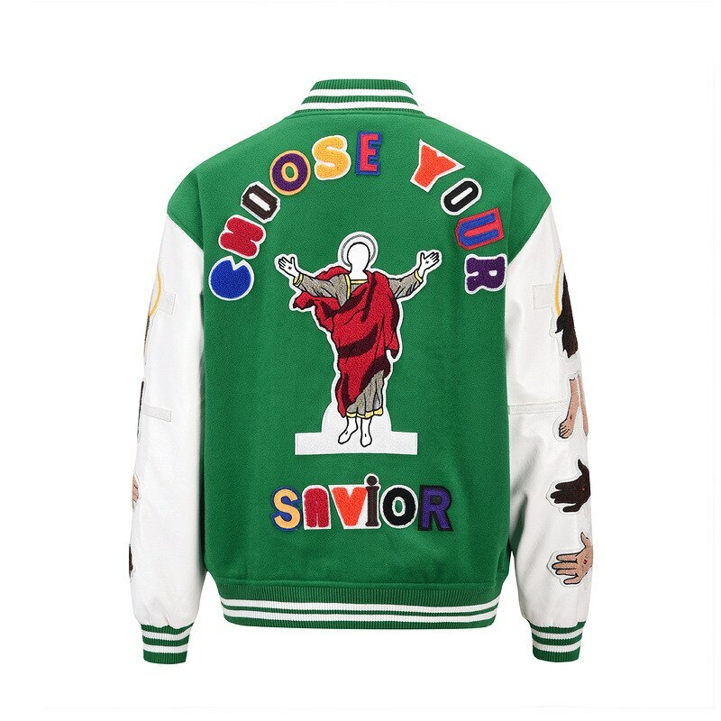 Savior Green Y2K Grunge Jacket - Retro 90s Summer Outfit for Y2K Party & Club Looks