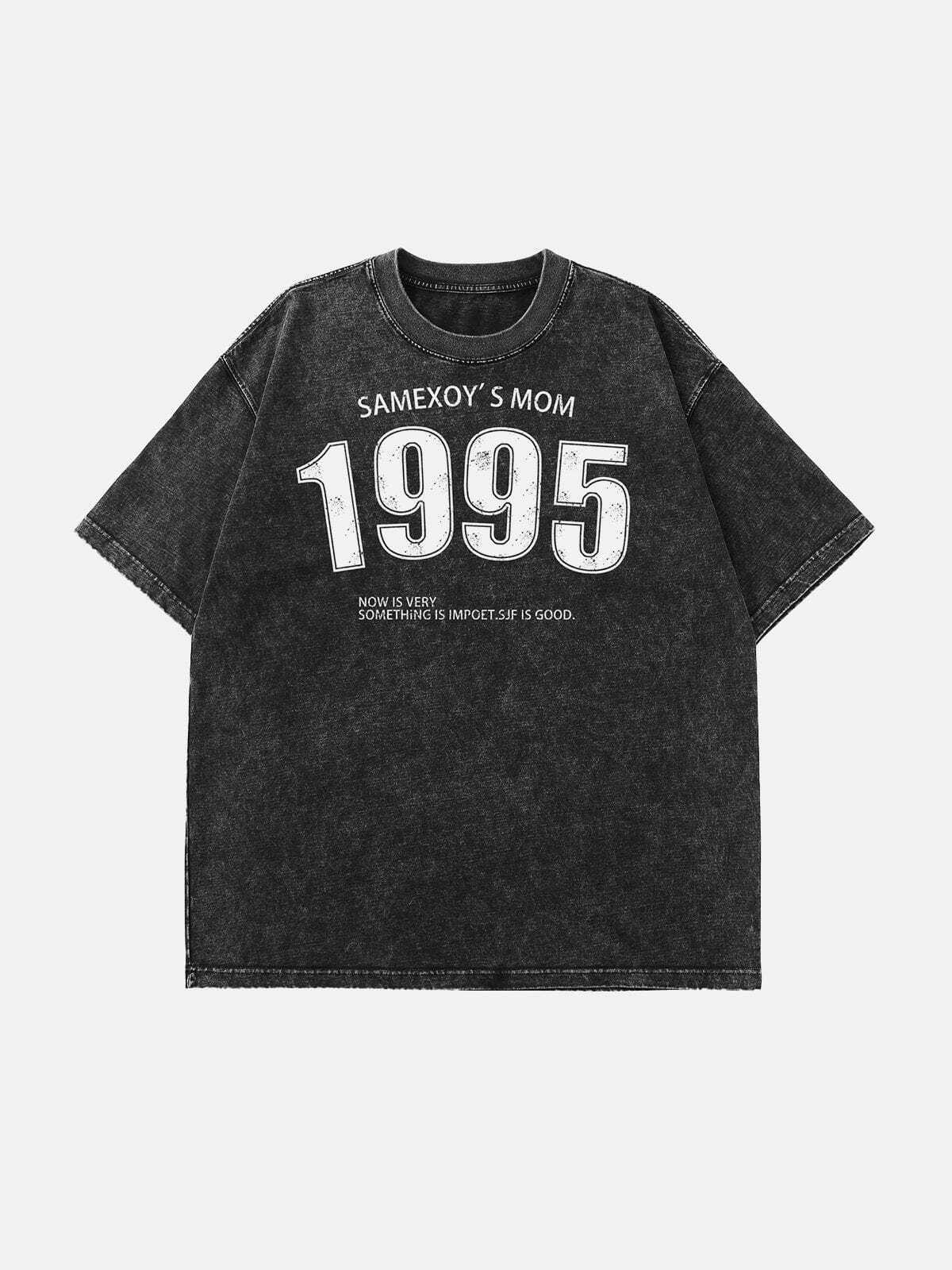 Washed Figures Y2K Graphic Tee - Retro 90s Grunge Summer Outfit for Women