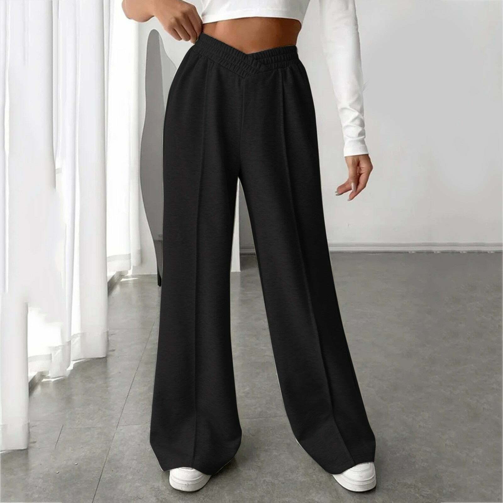 Y2K Aesthetic Elastic Pocket Jogging Pants - Comfy Grunge Style for Cute Outfits