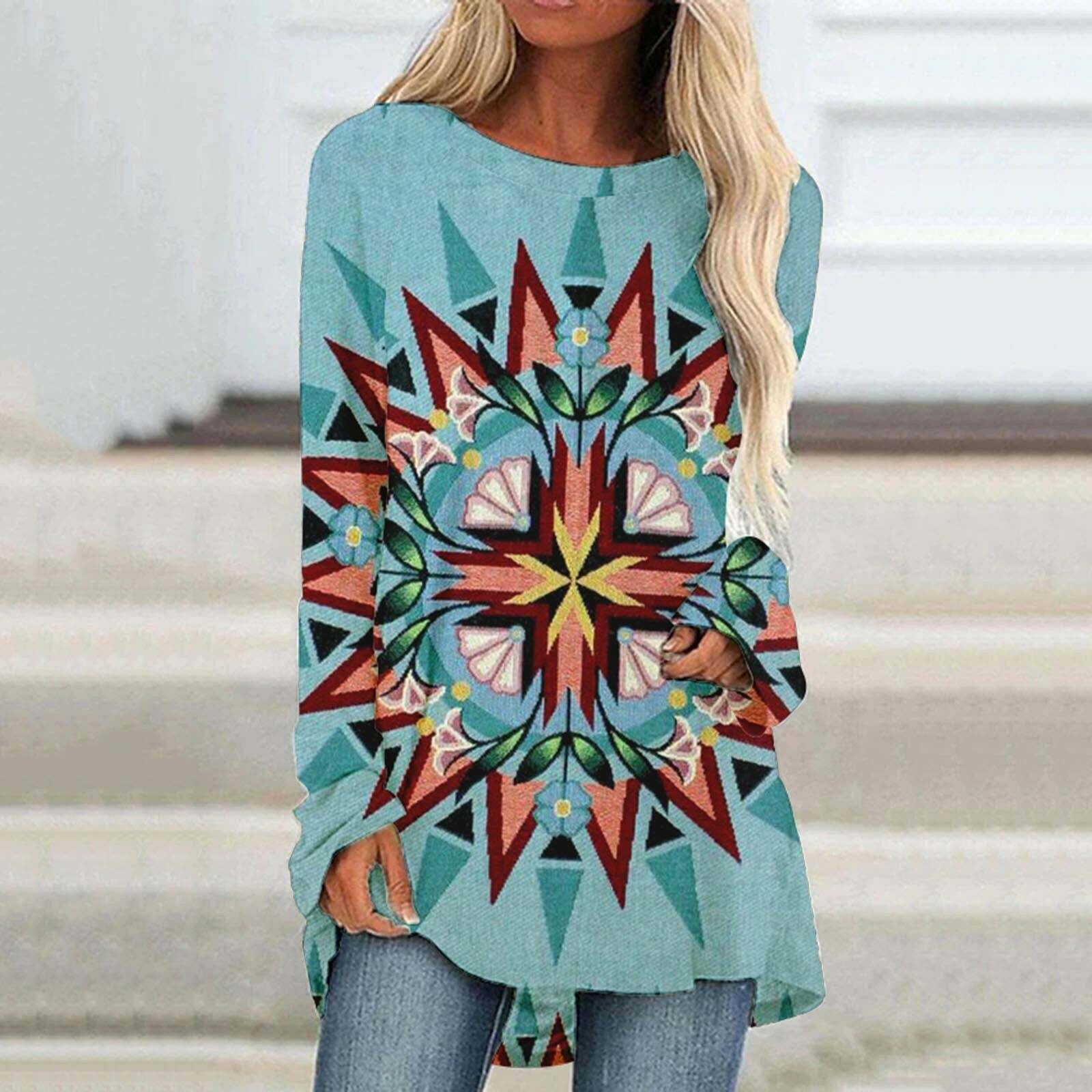 Y2K Aesthetic Long Sleeve Tunic Shirt - Cute Graphic Blouse for Coquette & Grunge Styles