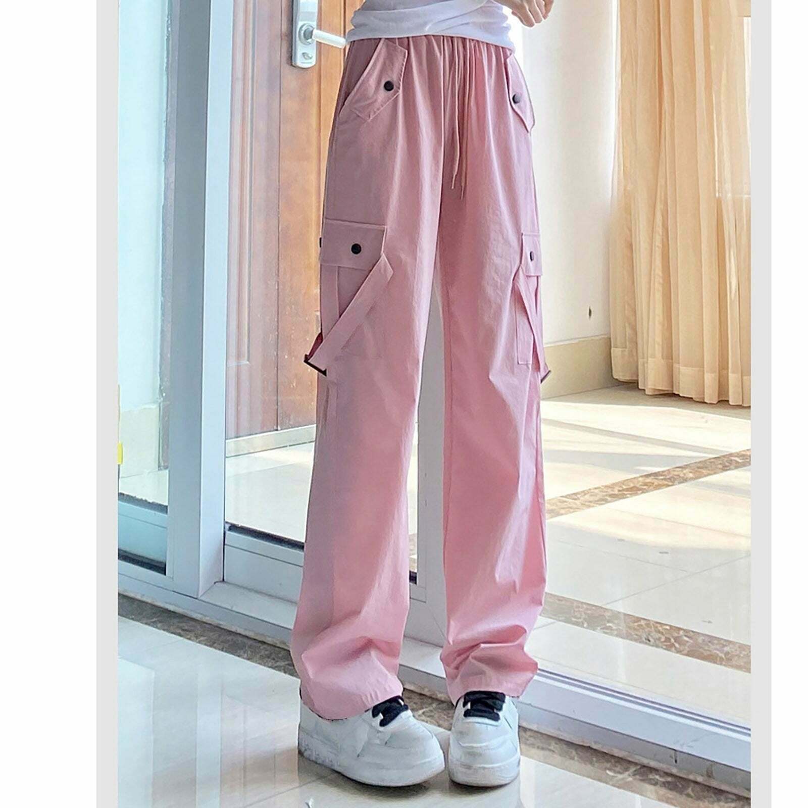 Y2K Aesthetic Oversized Wide Leg Trousers - Comfy Grunge Style for Cute Outfits