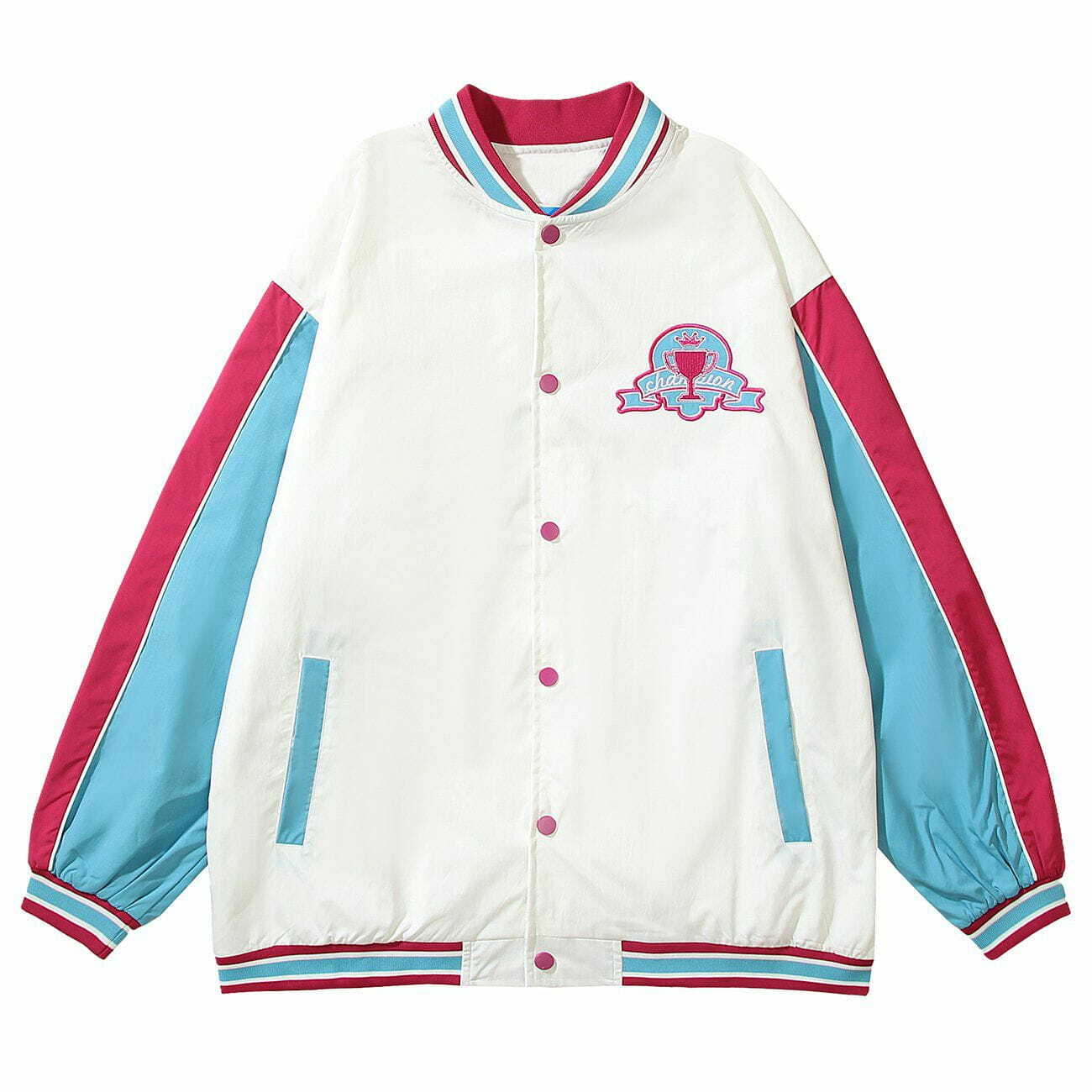 Y2K Back Letter Embroidery Jacket - Retro 90s Grunge Outfit for Summer Parties