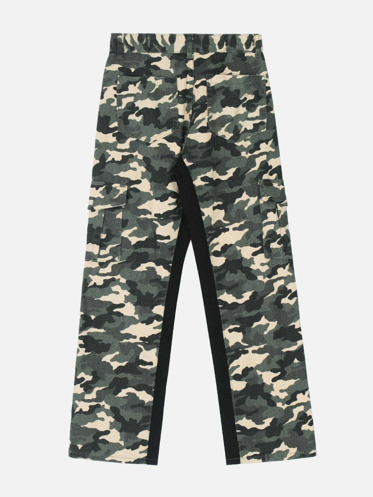 Y2K Camouflage Print Pants - Retro 90s Grunge Outfit for Summer Parties & Festivals