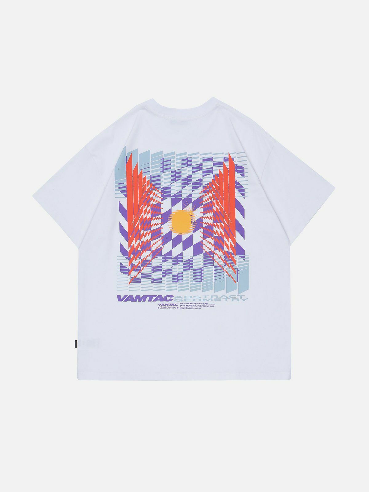 Y2K Checkerboard Graphic Tee - Retro 90s Grunge Summer Outfit for Trendy Women