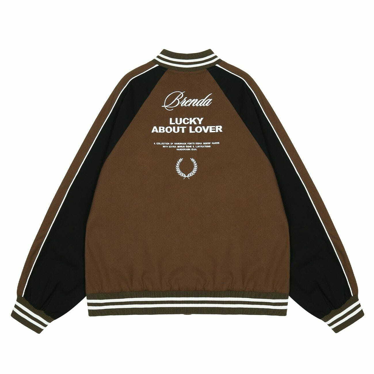 Y2K Colorblock Varsity Jacket with Star Embroidery - Retro 90s Grunge Summer Outfit