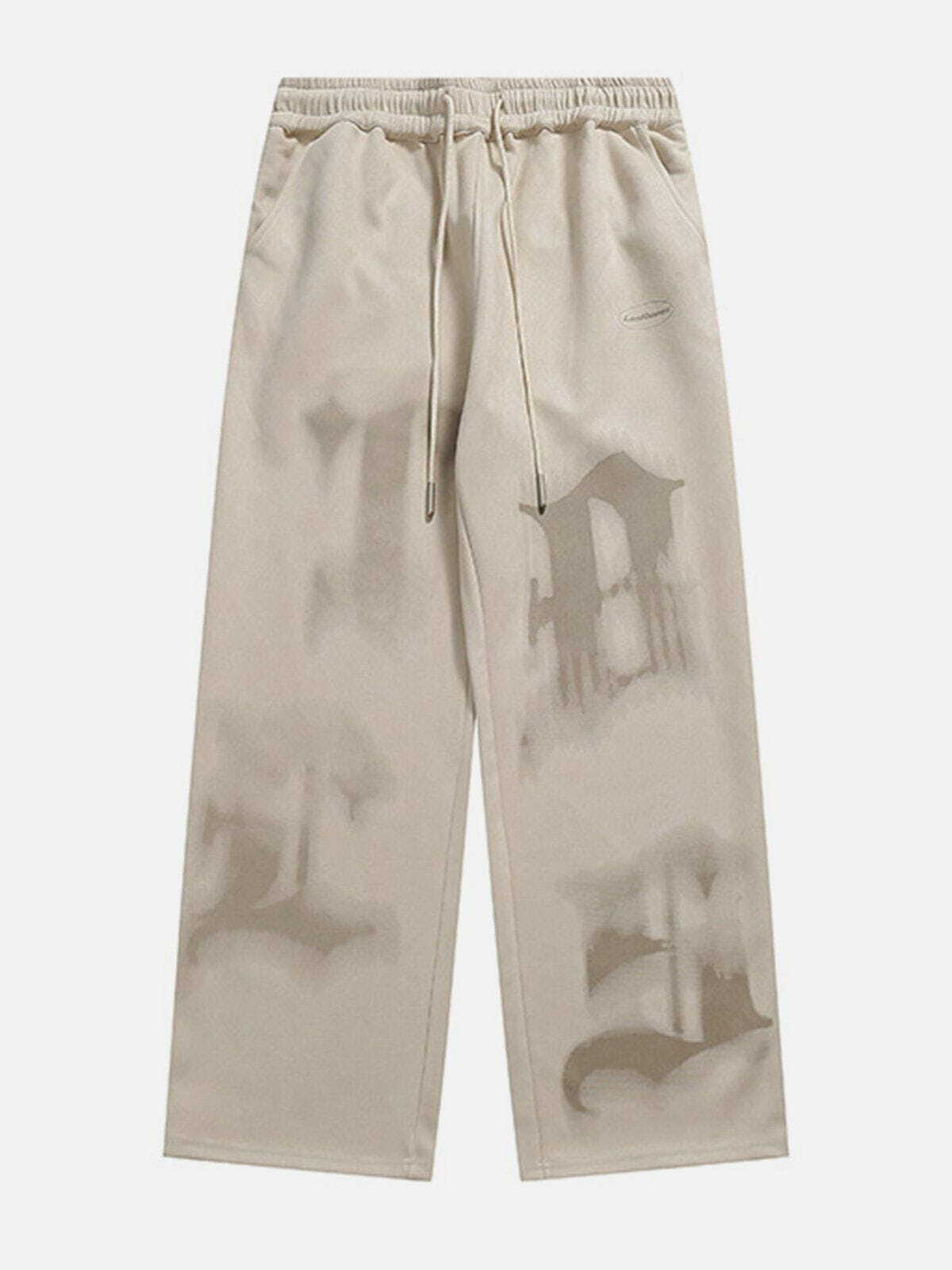 Y2K Dip-Dye Drawstring Pants - Retro 90s Grunge Summer Outfit for Y2K Fashion Lovers