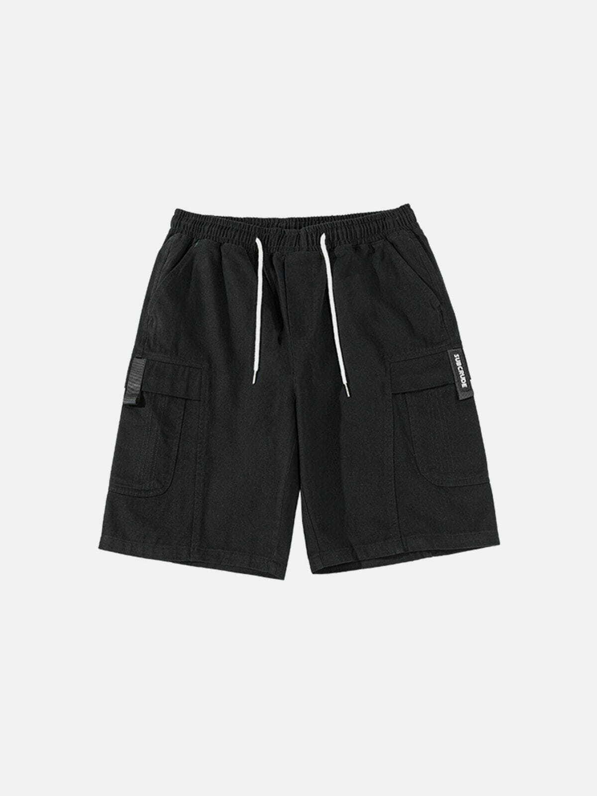 Y2K Drawstring Shorts: Retro 90s Grunge Outfit for Summer Parties & Beach Vibes