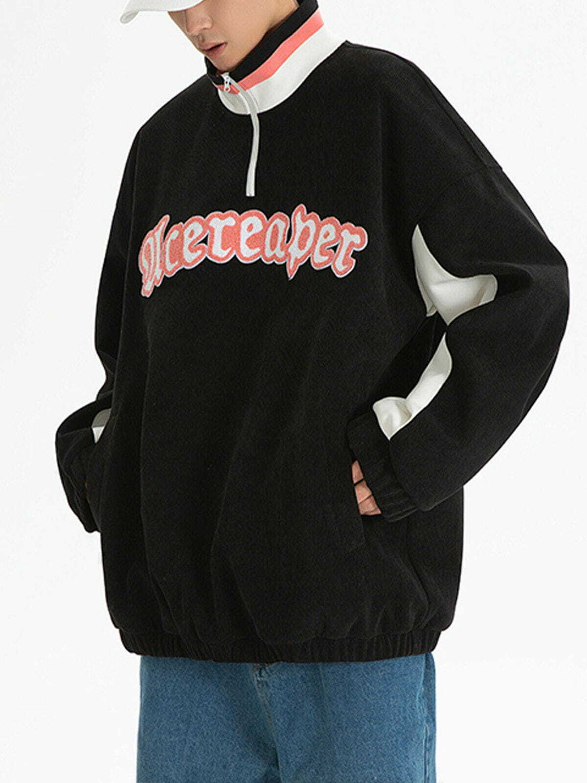 Y2K Embroidered Sweatshirt - Retro 90s Grunge Style for Summer Parties & Outfits