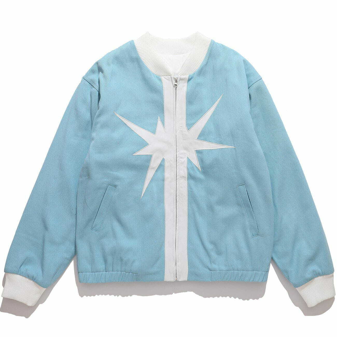 Y2K Embroidery Letter Jacket - Retro 90s Grunge Outfit for Summer Parties & Clubbing