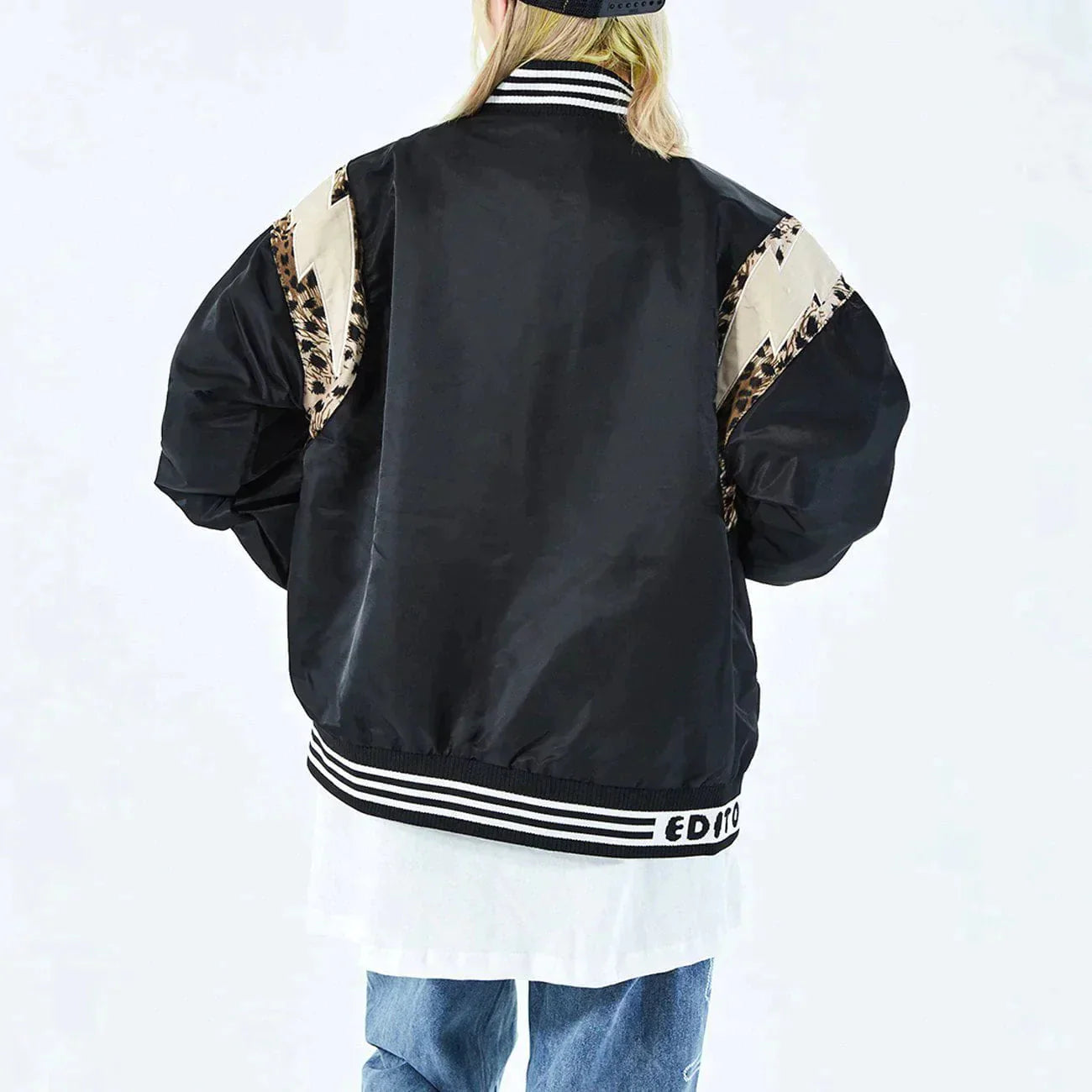 Y2K Embroidery Letter Varsity Jacket - Retro 90s Grunge Outfit for Summer Parties