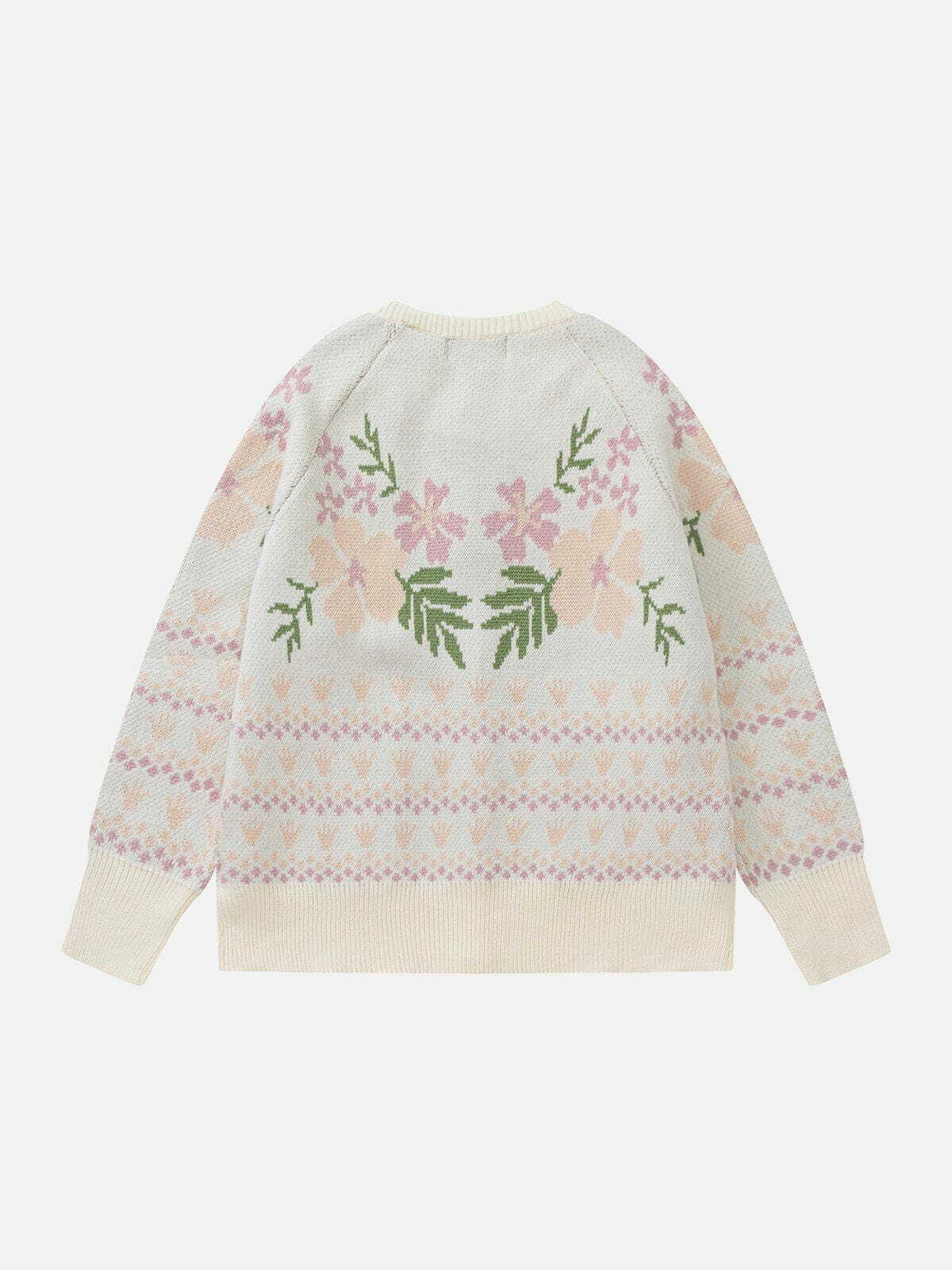 Y2K Embroidery Patchwork Cardigan - Retro 90s Grunge Summer Outfit for Y2K Vibes