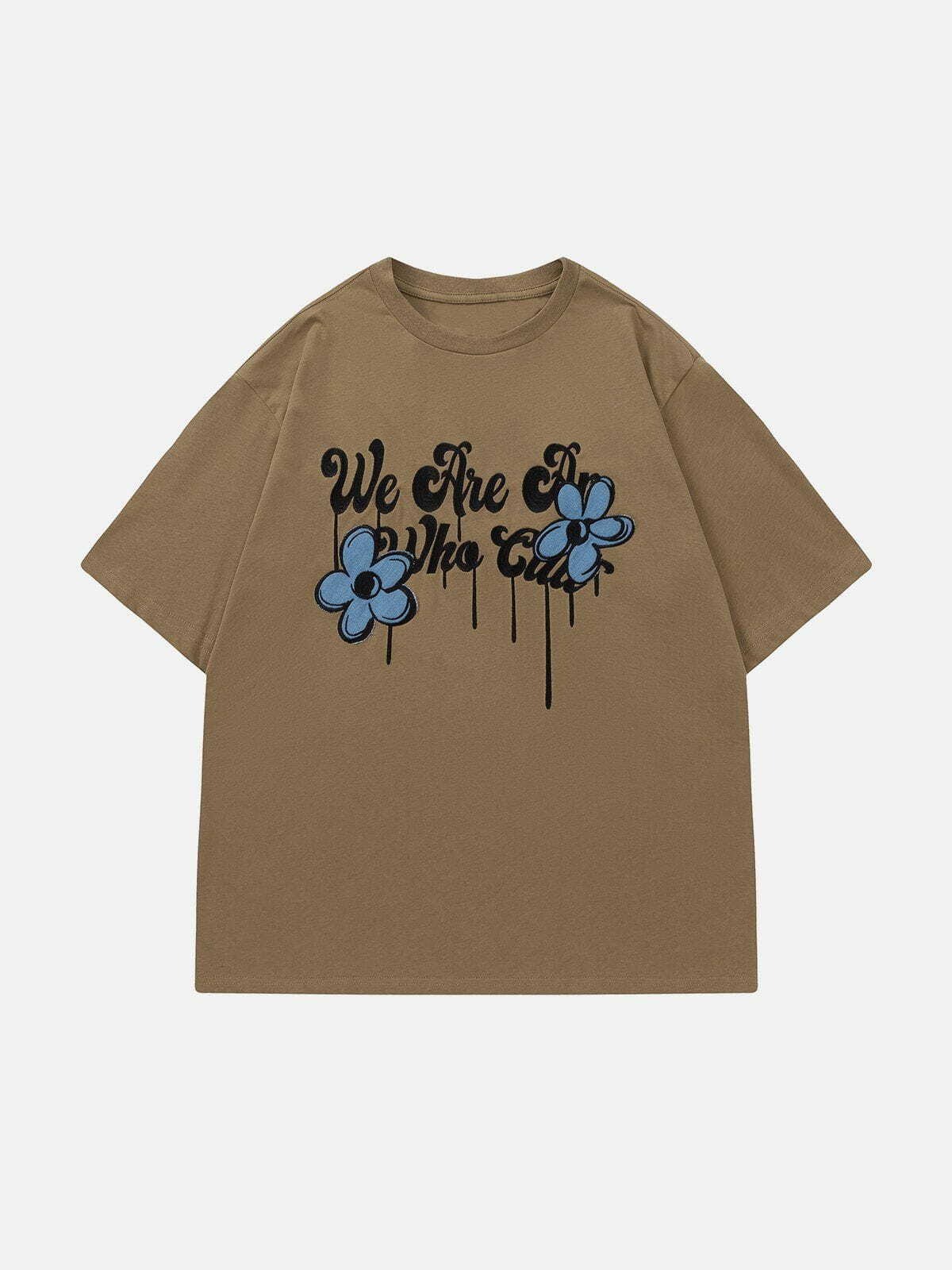 Y2K Floral Print Baby Tee - Retro 90s Grunge Summer Outfit for Y2K Vibes