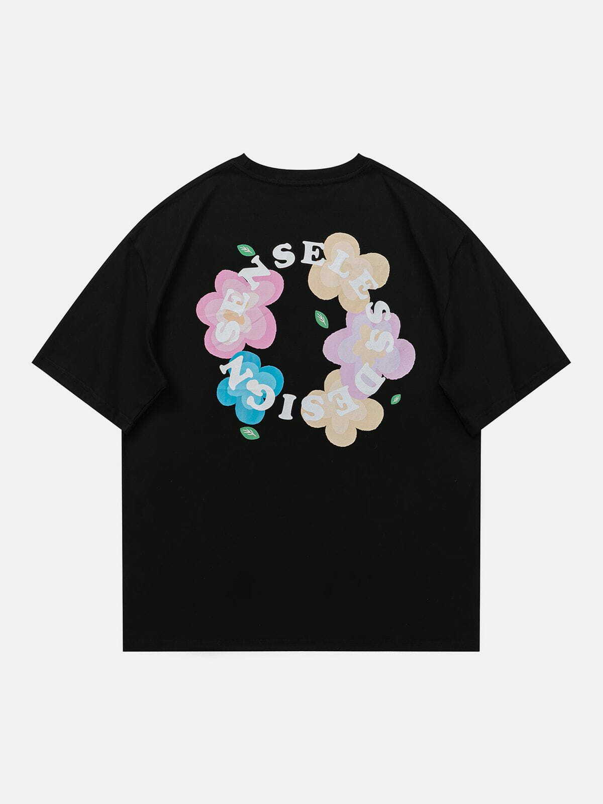 Y2K Floral Print Baby Tee - Retro 90s Grunge Summer Outfit for Y2K Vibes