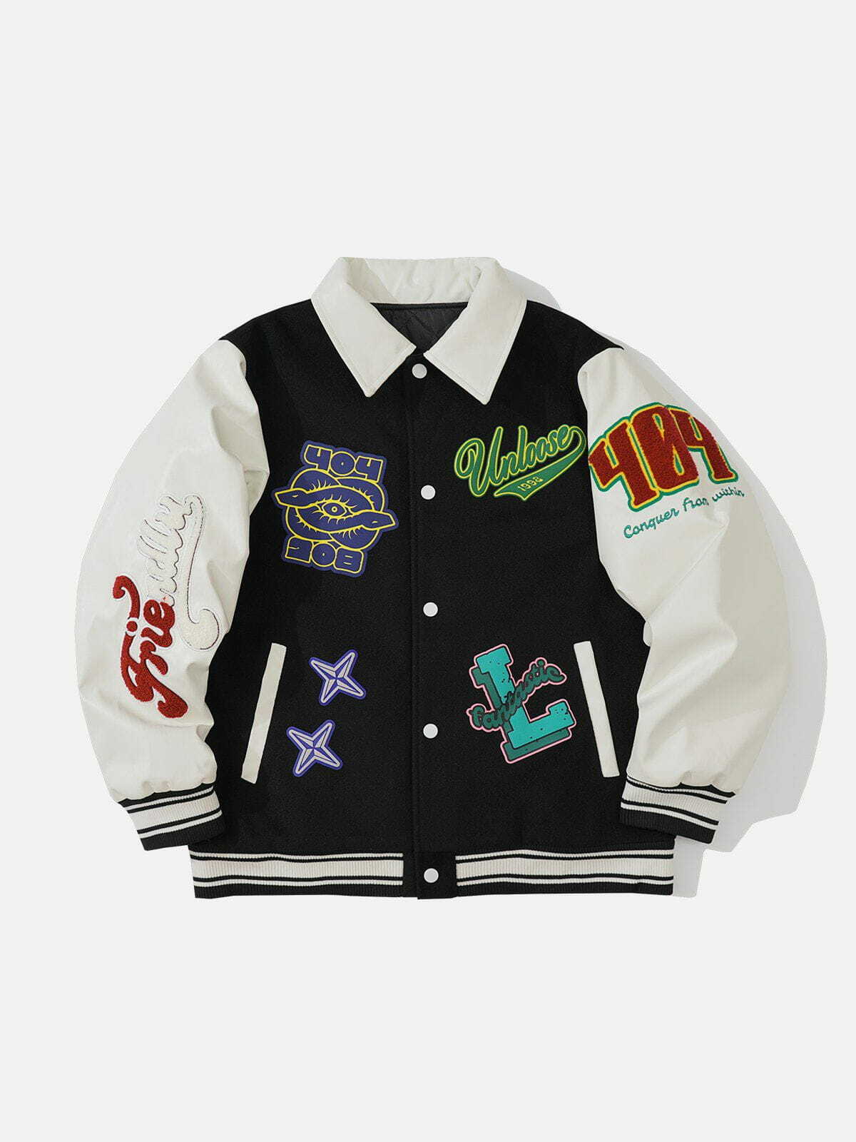 Y2K Foam Print Varsity Jacket - Retro 90s Grunge Style for Summer Parties & Outfits