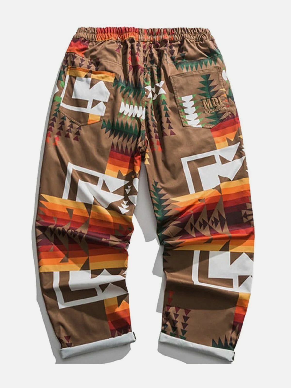 Y2K Full Print Pants - Retro 90s Grunge Outfit for Summer Parties & Beach Vibes