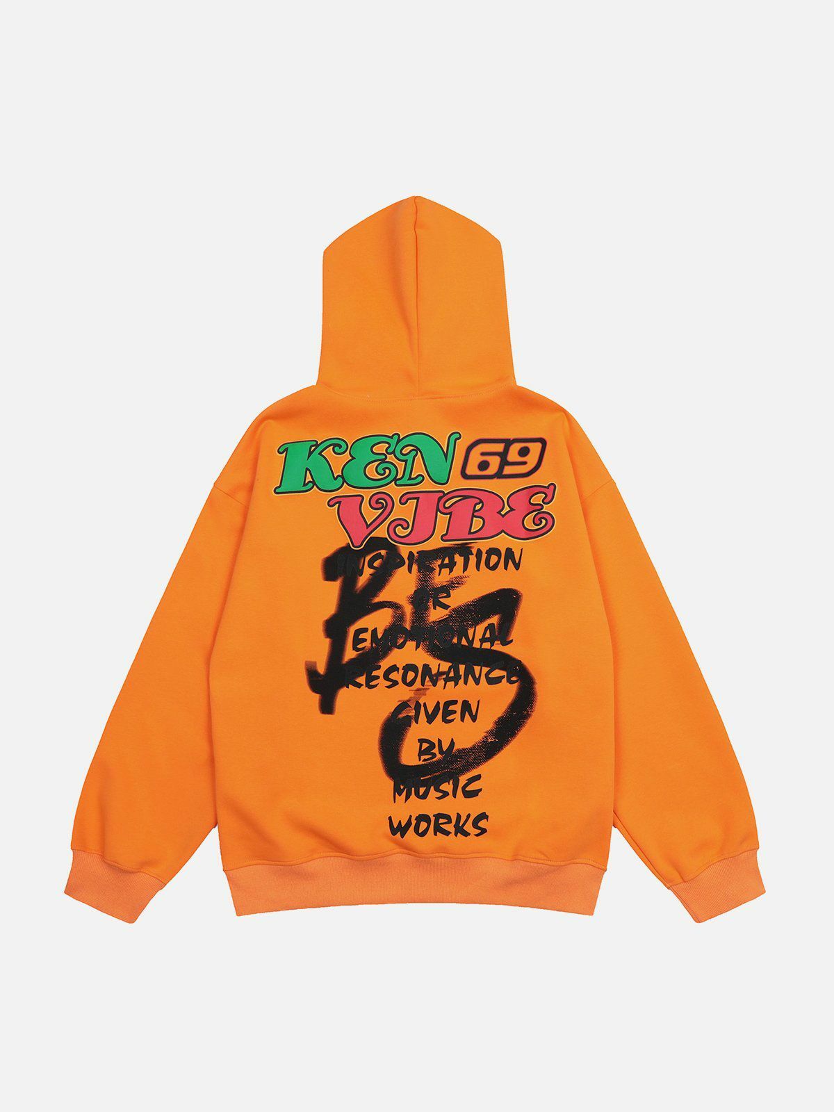 Y2K Graffiti Letter Print Hoodie - Retro 90s Grunge Style for Summer Parties & Outfits