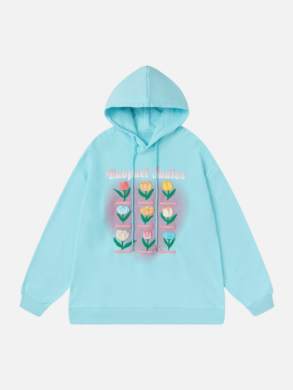 Y2K Grunge 3D Flower Embroidery Hoodie - Retro 90s Summer Outfit for Y2K Vibes