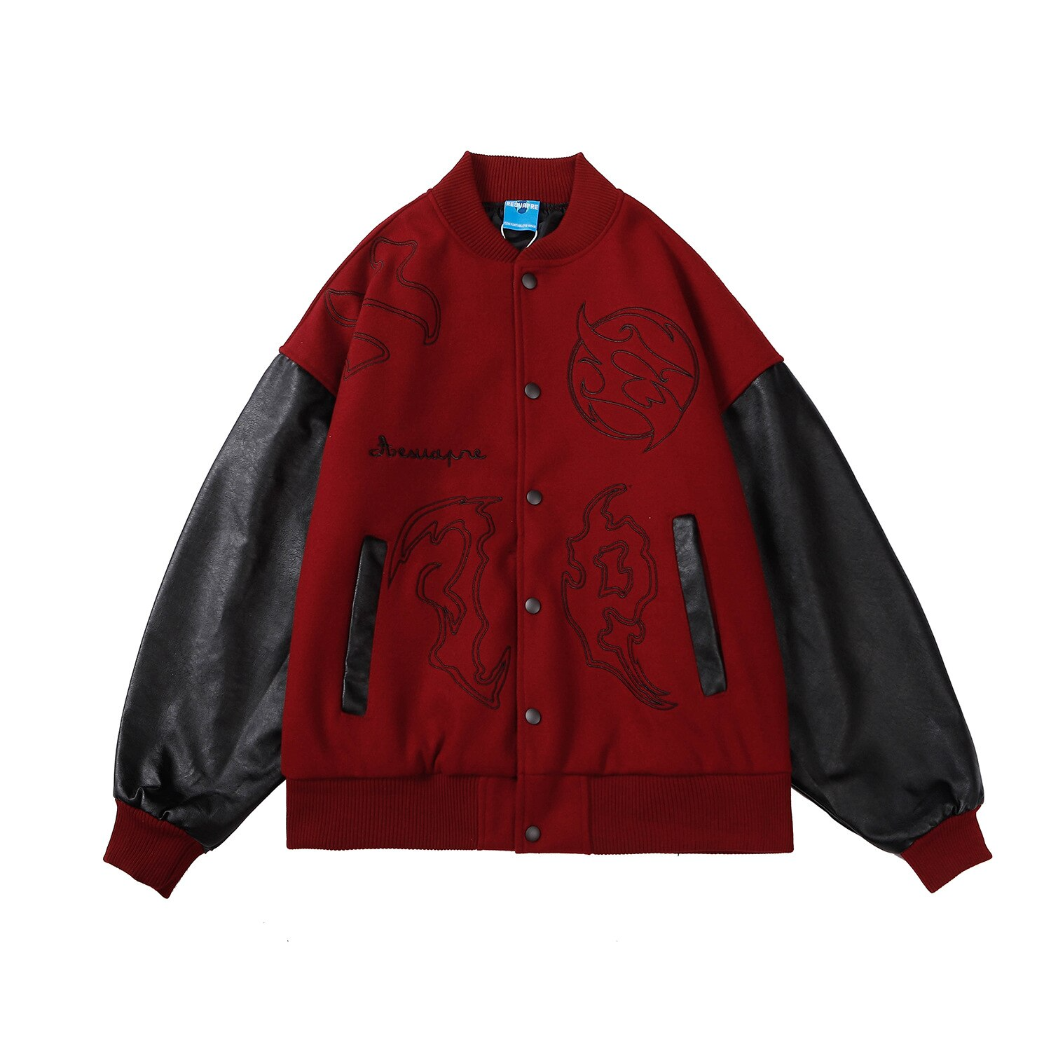 Y2K Grunge Astech Red Jacket - Retro 90s Summer Outfit for Y2K Party & Club Vibes