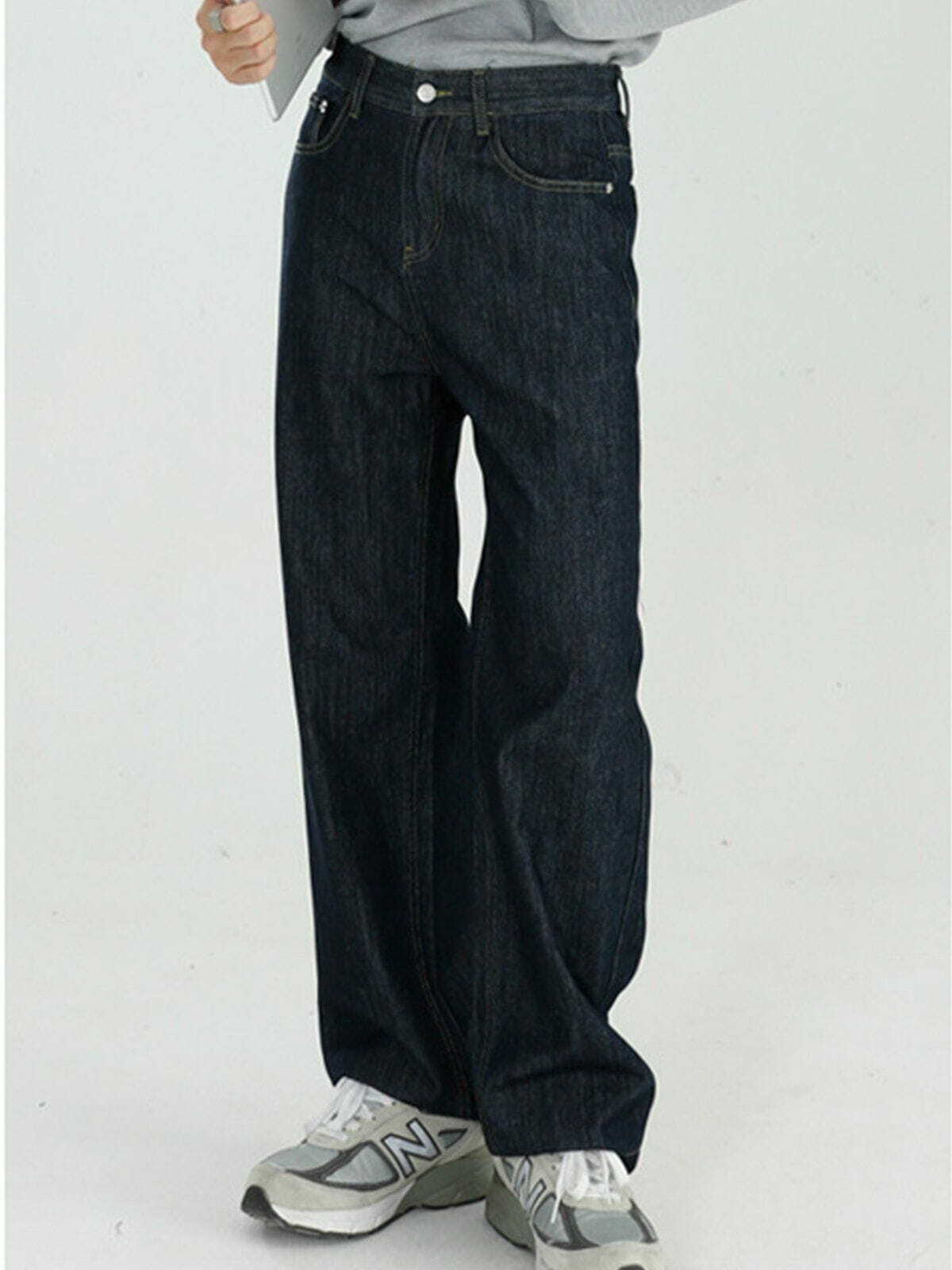 Y2K Grunge Baggy Drape Jeans - Retro 90s Summer Outfit for Y2K Party & Club Vibes