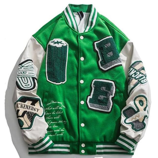 Y2K Grunge Baseball Jacket - Retro 90s Summer Outfit for Y2K Party & Club Vibes