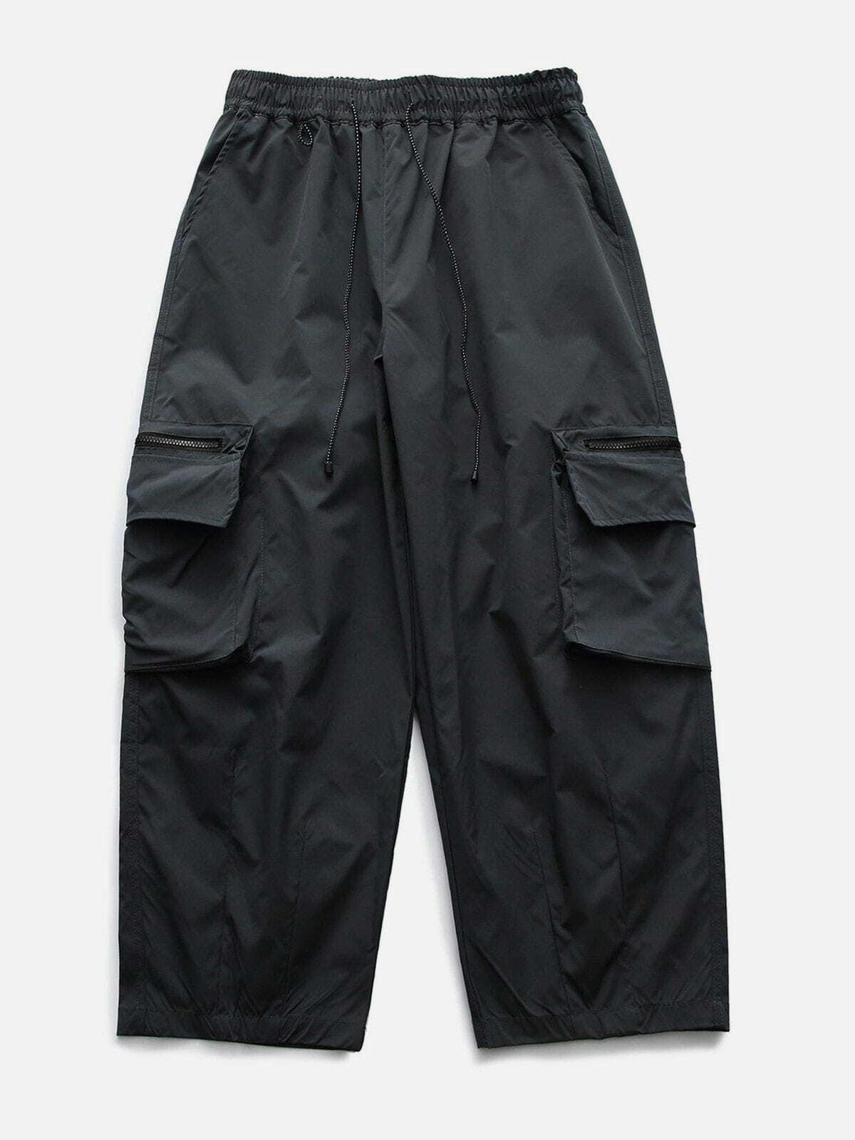 Y2K Grunge Big Pocket Cargo Pants - Retro 90s Summer Outfit for Y2K Style Lovers