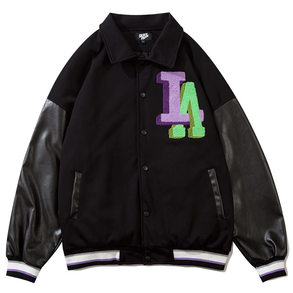 Y2K Grunge Black Baseball Jacket - Retro 90s Fashion for Summer Parties & Outfits