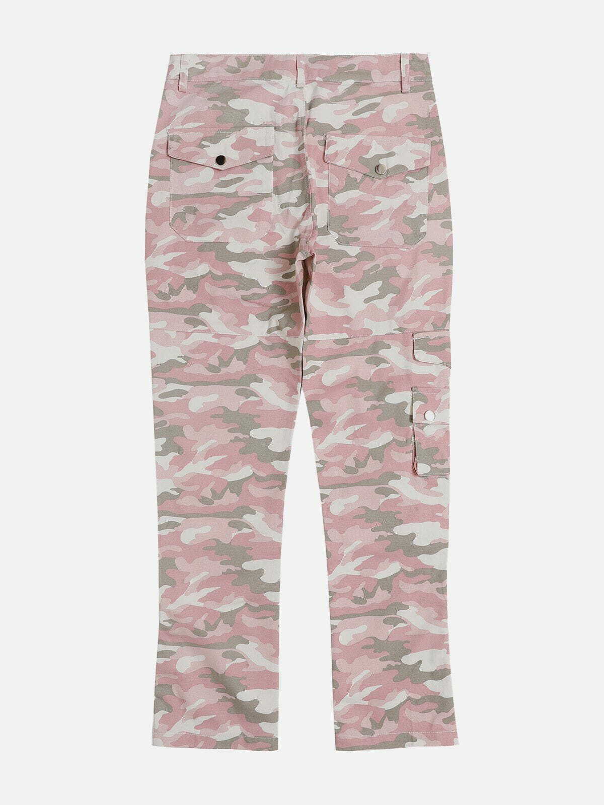 Y2K Grunge Camouflage Clash Pants - Retro 90s Summer Outfit for Y2K Party & Club Looks