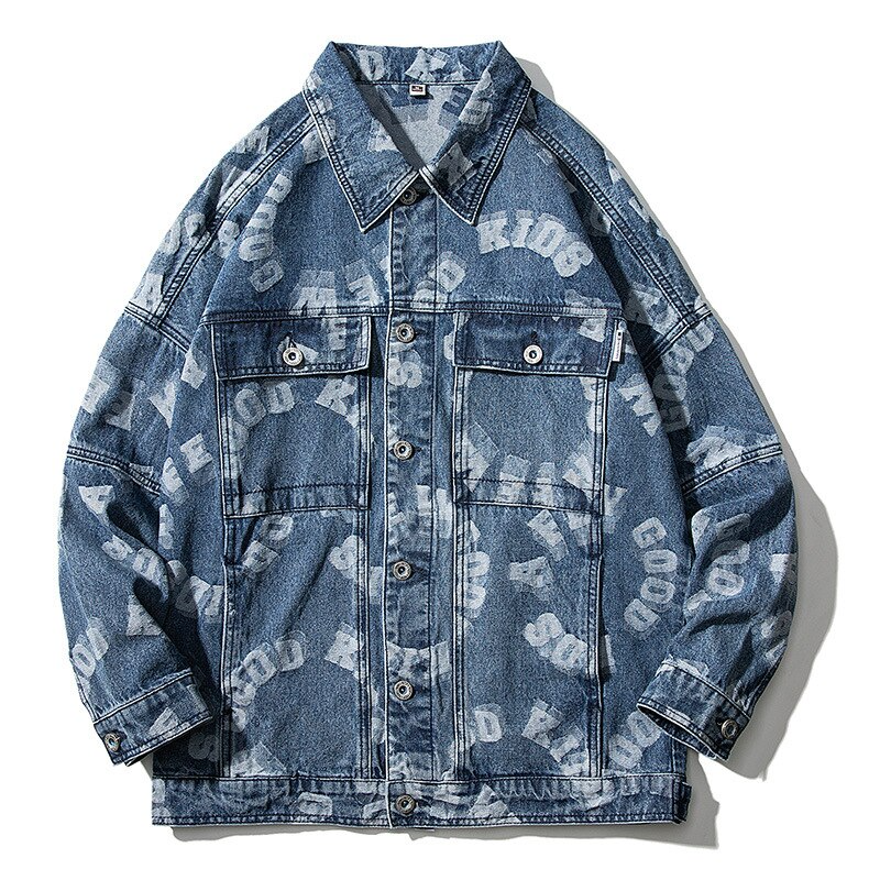 Y2K Grunge Camouflage Denim Jacket - Retro 90s Summer Outfit for Y2K Party & Club Looks