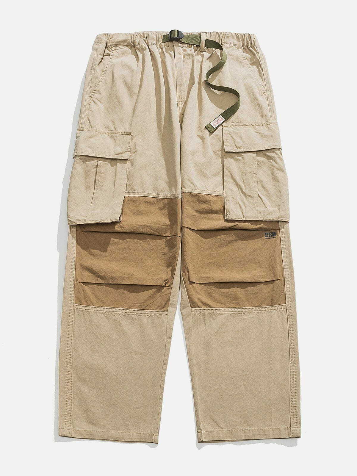 Y2K Grunge Cargo Pants with Flap Pockets - Retro 90s Summer Outfit for Y2K Style