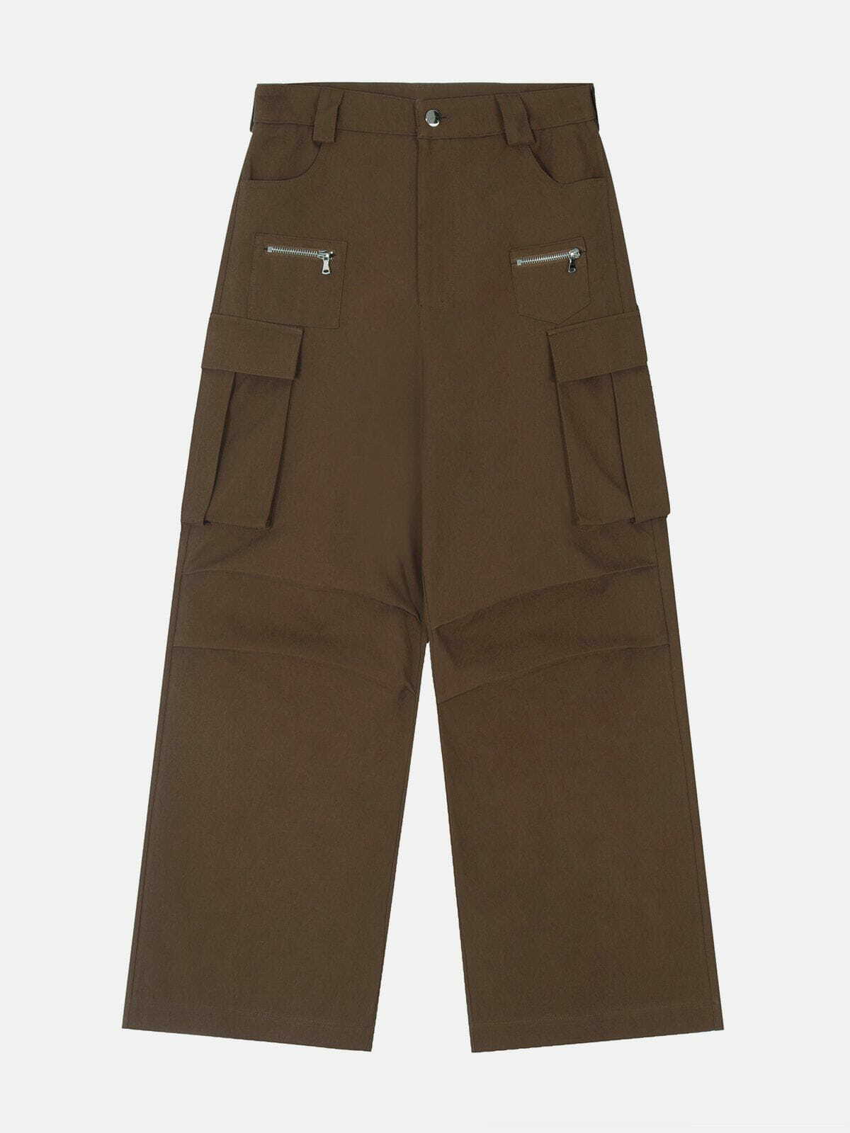 Y2K Grunge Cargo Pants with Large Pockets - Retro 90s Summer Outfit Essential