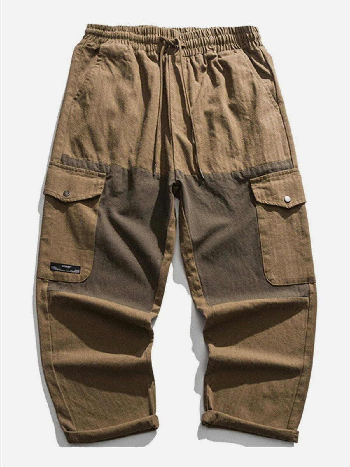 Y2K Grunge Cargo Pants with Multiple Pockets - Retro 90s Summer Outfit Essential