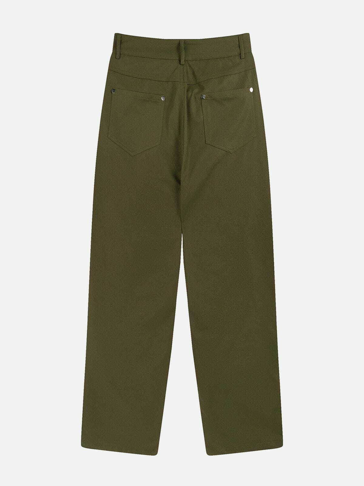 Y2K Grunge Cargo Pants with Multiple Pockets - Retro 90s Summer Outfit Essential