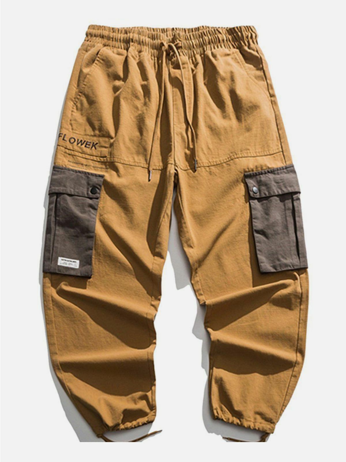 Y2K Grunge Cargo Pants with Multiple Pockets - Retro 90s Summer Outfit Essential