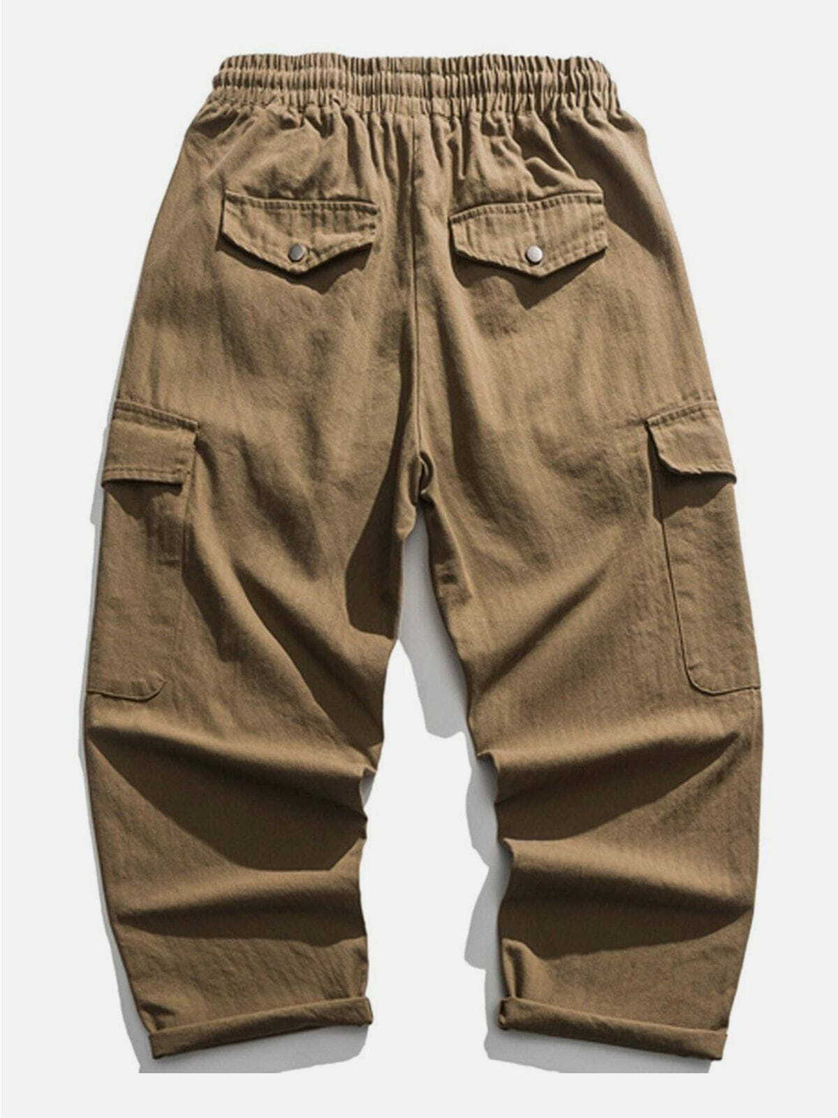 Y2K Grunge Cargo Pants with Multiple Pockets - Retro 90s Summer Outfit Essential