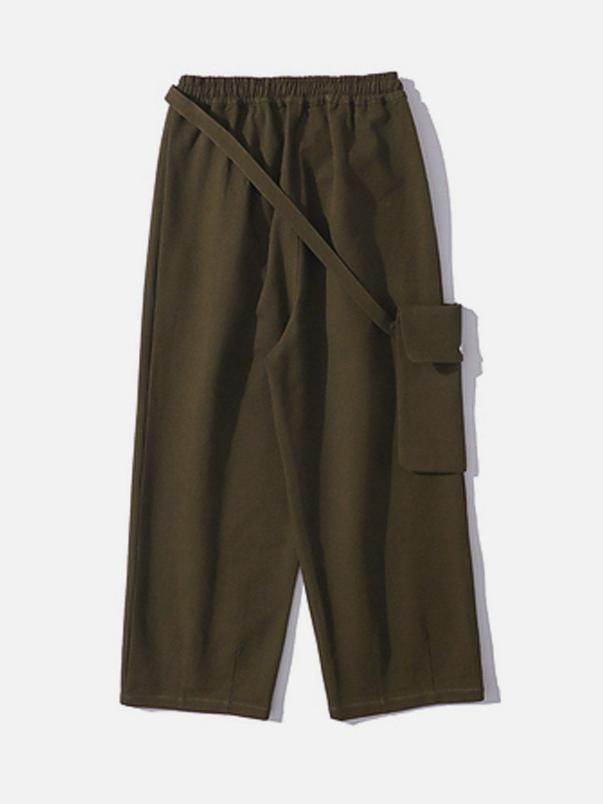 Y2K Grunge Cargo Pants with Pockets - Retro 90s Style Drawstring Summer Outfit