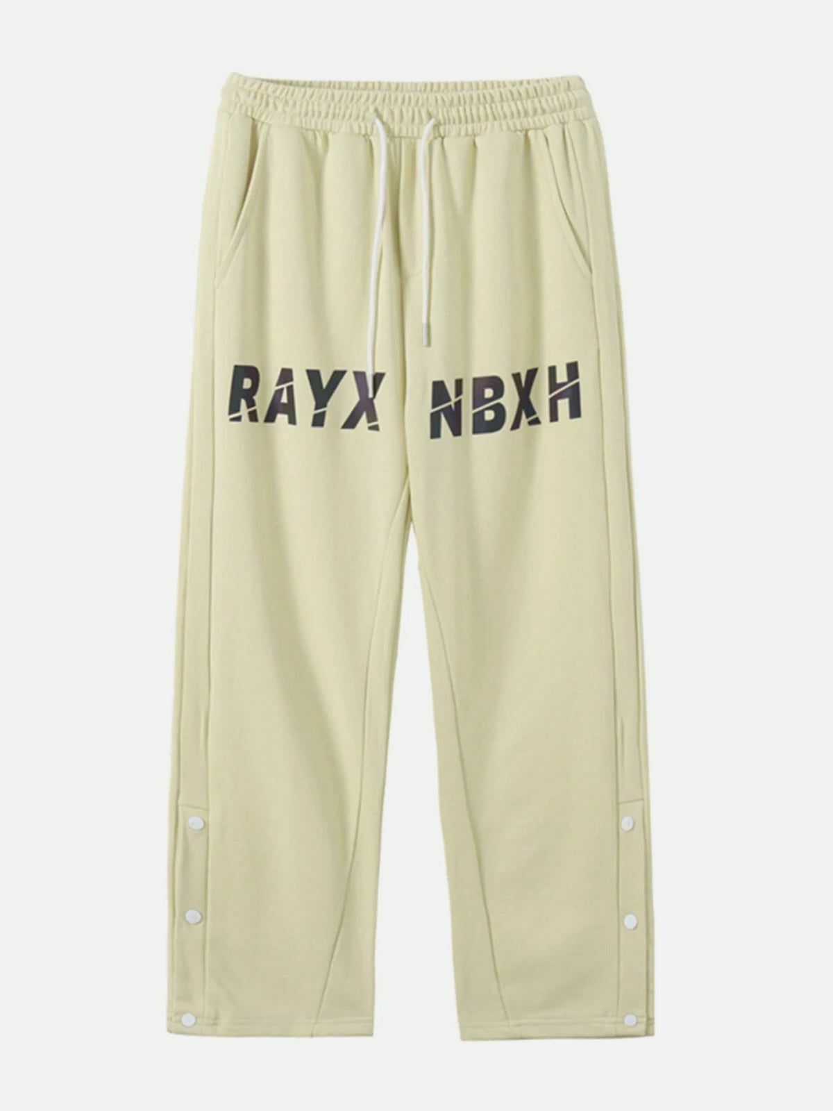 Y2K Grunge Cut Letter Printing Pants - Retro 90s Summer Outfit for Y2K Party & Club Looks