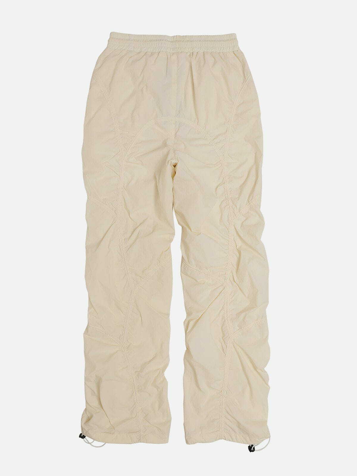 Y2K Grunge Drawstring Cuffs Pants - Retro 90s Summer Outfit for Y2K Party & Club Vibes