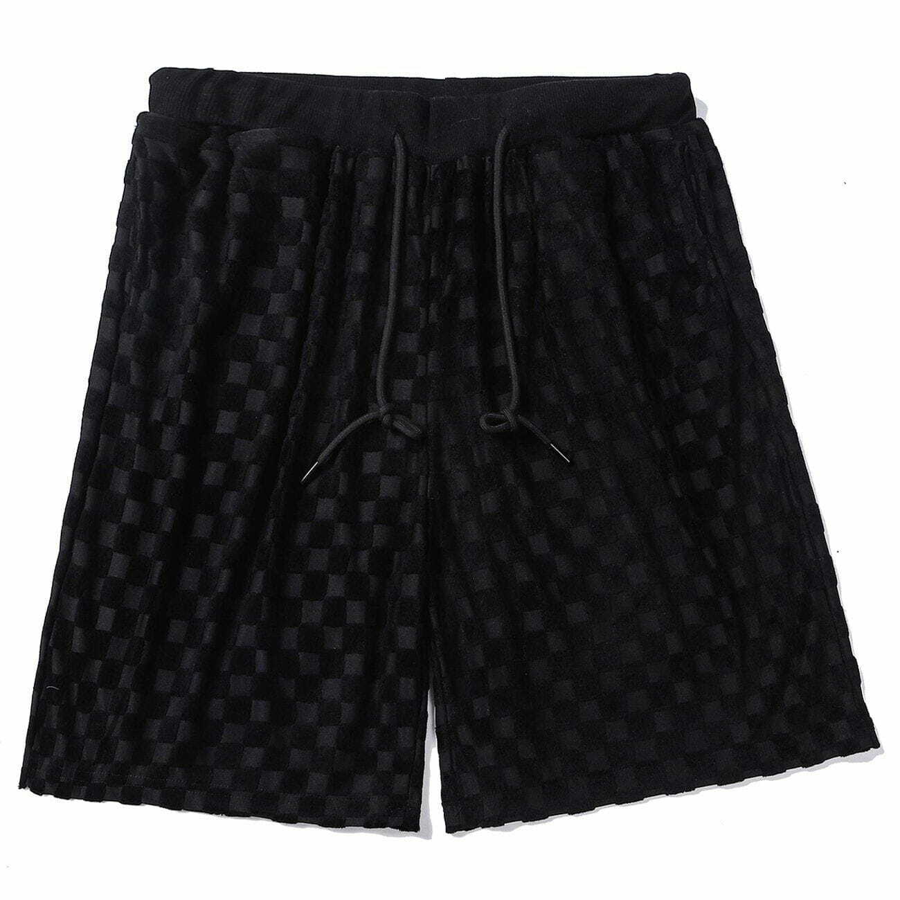 Y2K Grunge Drawstring Lounge Shorts - Retro 90s Summer Outfit for Y2K Vibes & Parties