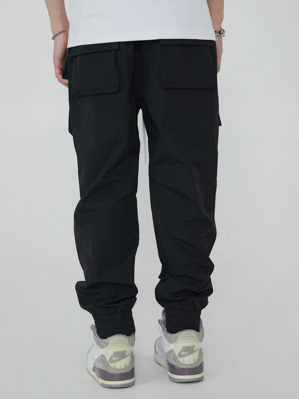 Y2K Grunge Elastic Cuff Casual Pants - Retro 90s Summer Outfit for Y2K Vibes