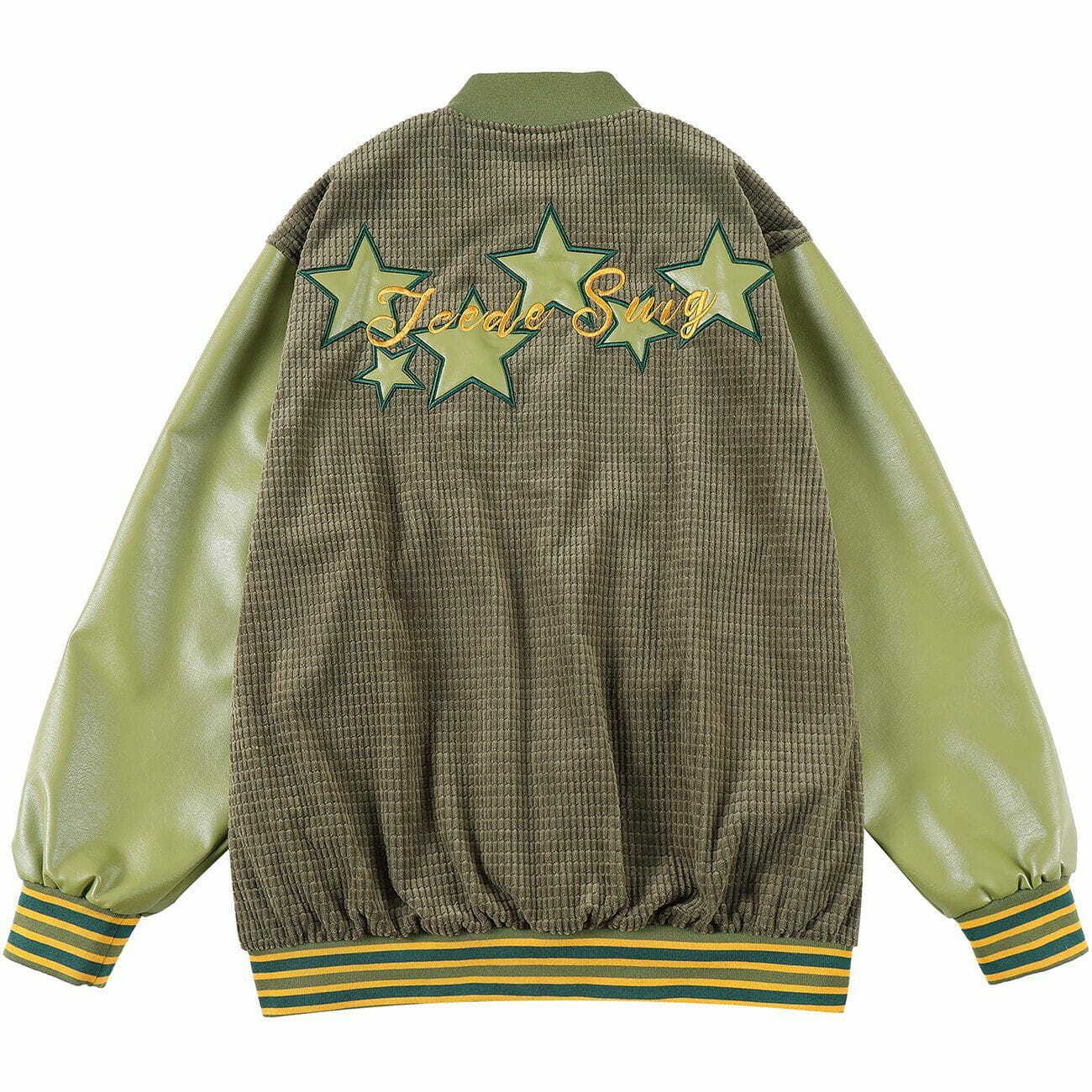 Y2K Grunge Five-Pointed Star Pattern Check Jacket for Retro 90s Summer Outfits