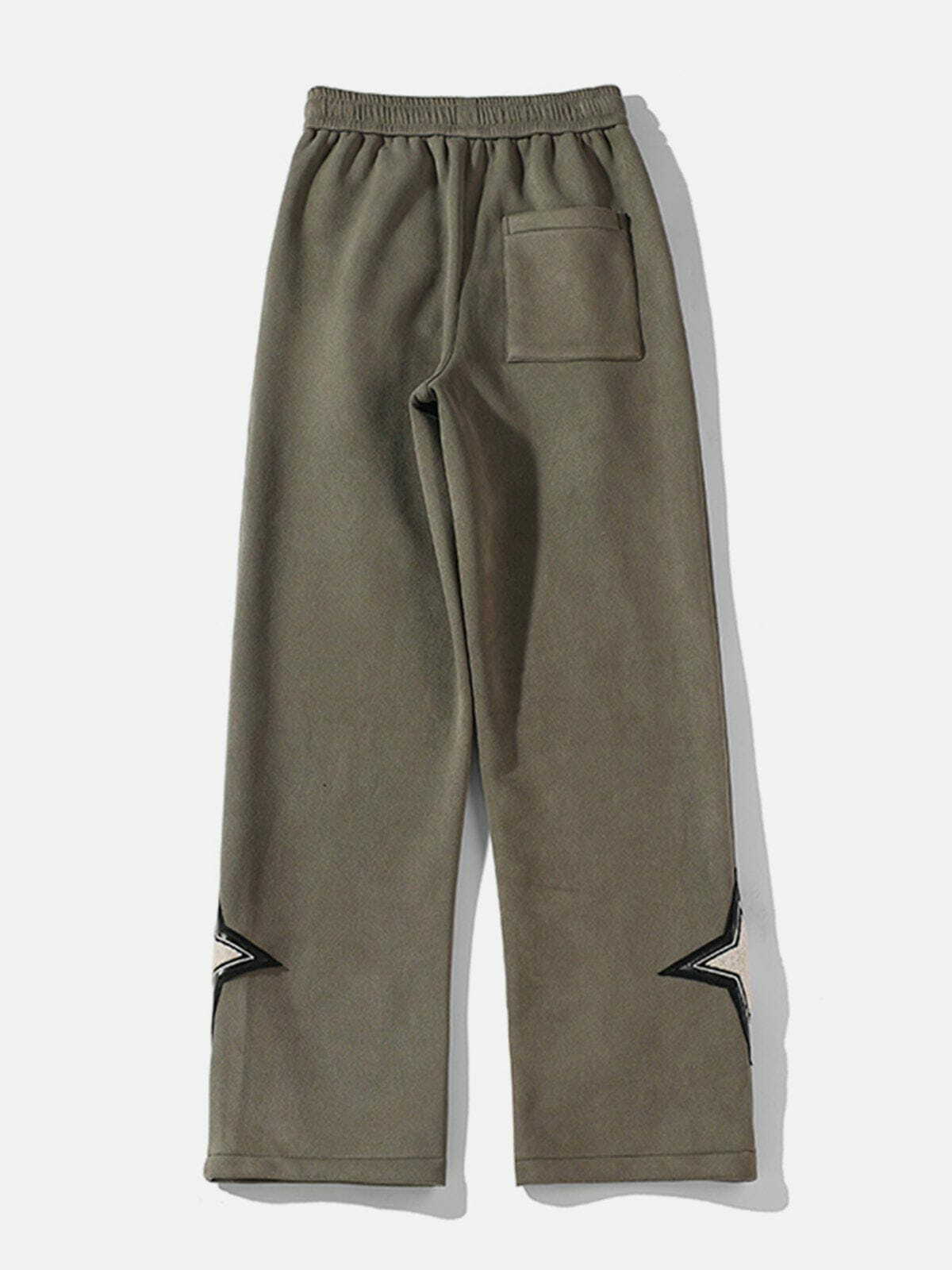 Y2K Grunge Fleece Suede Sweatpants - Retro 90s Summer Outfit for Y2K Party Vibes